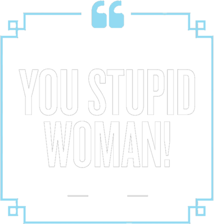 Nadruk You Stupid Woman - Przód