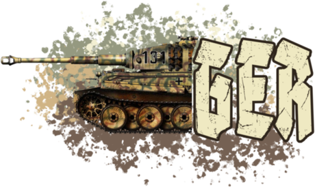 Nadruk Tank Aces - Tiger - Przód