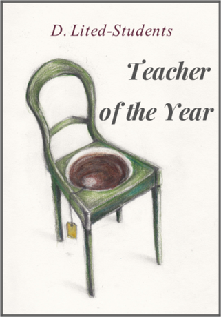 Nadruk Teacher of the Year by Delighted Students - Przód