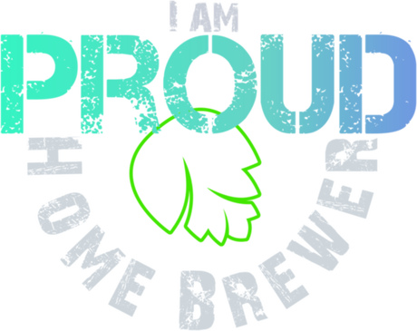 Nadruk I Am Proud Home Brewer - Przód