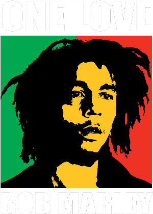 Nadruk Bob Marley - Przód