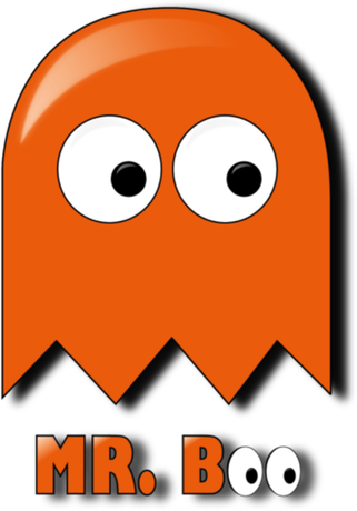Nadruk Mr.Boo (pomarańczowy) - Przód