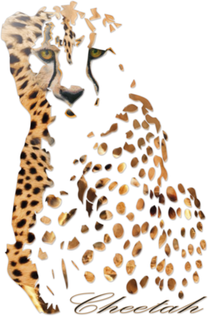 Nadruk Gepard (real) - Przód