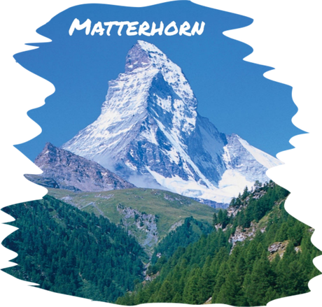 Nadruk Szczyty Świata - Matterhorn - Przód