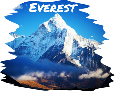 Nadruk Szczyty Świata - Mount Everest - Przód