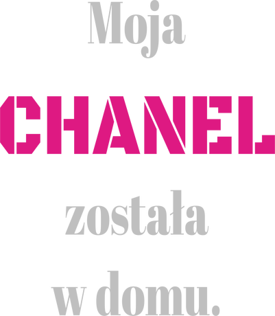 Nadruk Wytrzymała torba materiałowa chanel. - Przód