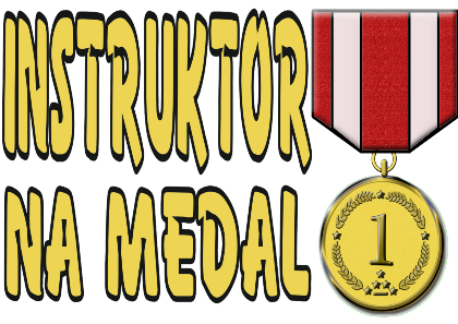 Nadruk INSTRUKTOR NA MEDAL - Przód