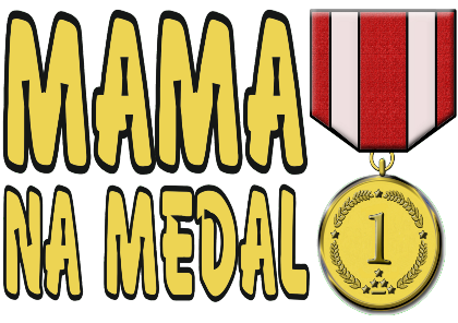 Nadruk MAMA NA MEDAL - Przód