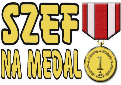 Nadruk SZEF NA MEDAL - Przód