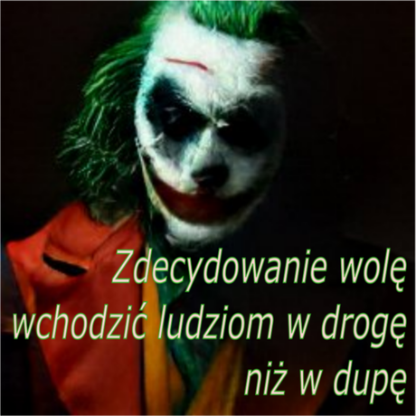 Nadruk Joker kontrowersyjny - Przód