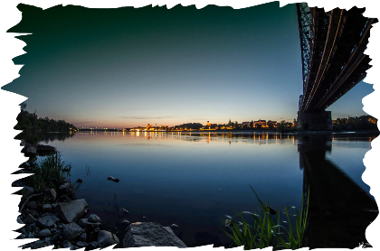 Nadruk ze zdjęciem Panoramy Torunia - Przód