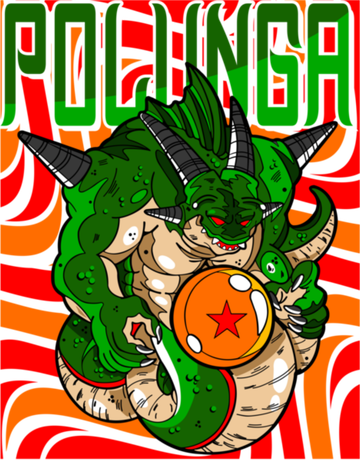 Nadruk Dragon Ball - Polunga - Przód