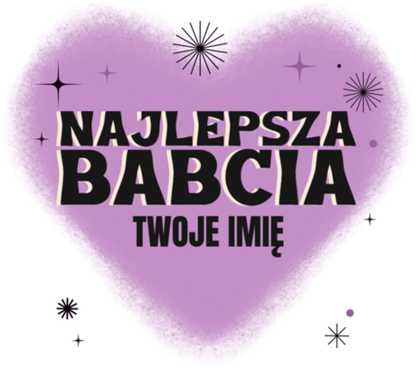 Nadruk Najlepsza babcia - Przód