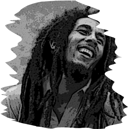 Nadruk bob marley - Przód