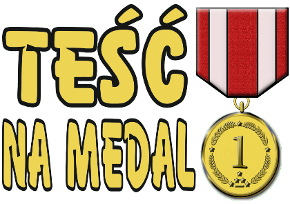 Nadruk TEŚC NA MEDAL - Przód