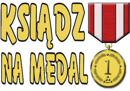 Nadruk KSIĄDZ NA MEDAL - Przód