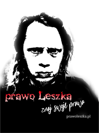 Nadruk męska prawo Leszka - Przód