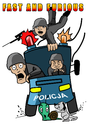 Nadruk POLICJA FAST AND FURIOUS - Przód