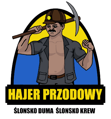 Nadruk HAJER PRZODOWY ŚLĄSKO DUMA ŚLĄSKO KREW - Przód