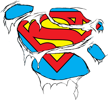 Nadruk superman - Przód
