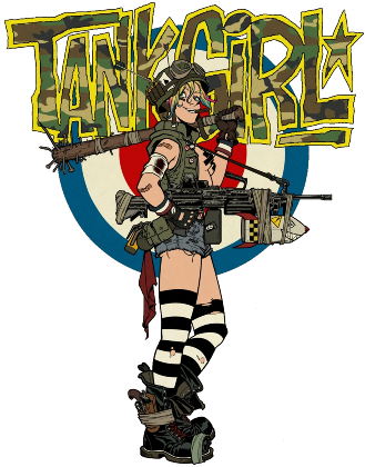 Nadruk tank girl - Przód