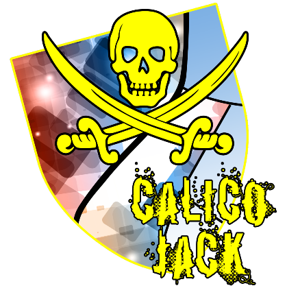 Nadruk Żółty Pirat - Calico Jack - Przód