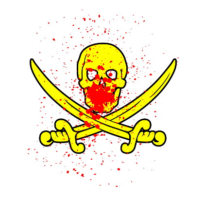 Nadruk Żółty Pirat - Przód