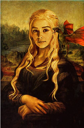 Nadruk khaleesi - Przód