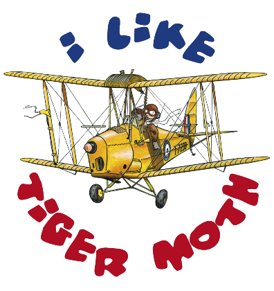 Nadruk I like Tiger Moth - Przód