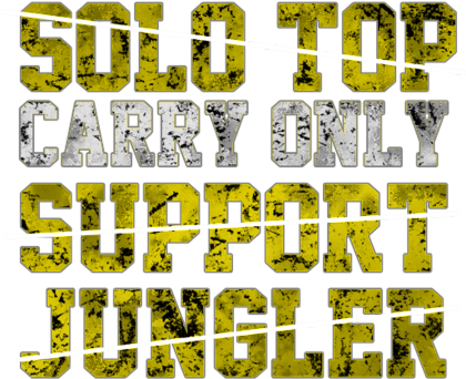 Nadruk Carry Only - żółta - Przód