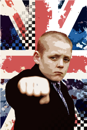 Nadruk THIS IS ENGLAND / SHAUN  damska - Przód