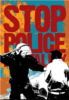 Nadruk Stop Police - Przód