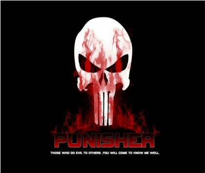 Nadruk punisher - Przód