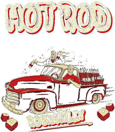 Nadruk hot rod - Przód