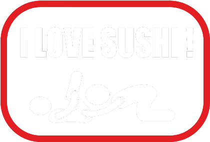 Nadruk i love sushi - Przód