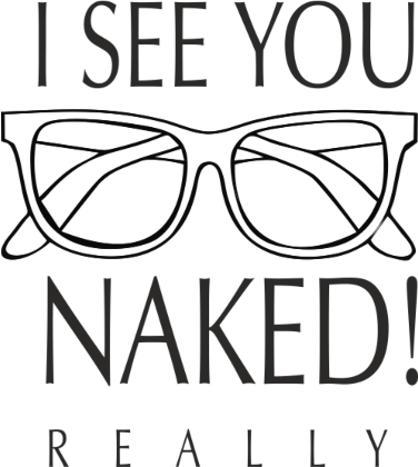 Nadruk I SEE YOU NAKED - Przód