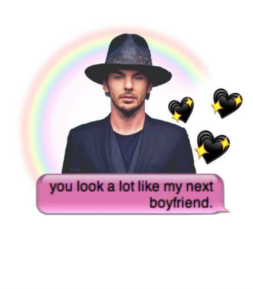 Nadruk You look like my next boyfriend (Shannon Leto) - Przód