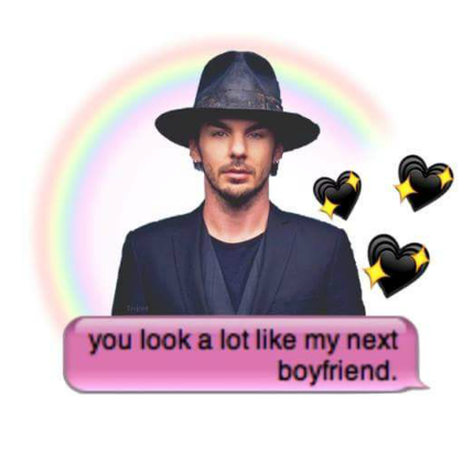 Nadruk You look like my next boyfriend (Shannon Leto) - Przód