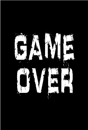 Nadruk GAME OVER - Przód