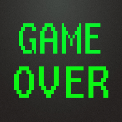 Nadruk GAME OVER - Przód