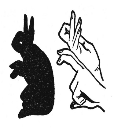 Nadruk rabbit hand shadow - Przód
