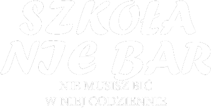 Nadruk szkoła nie bar - Przód