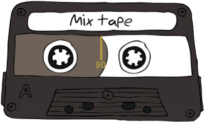 Nadruk Mix tape - Przód