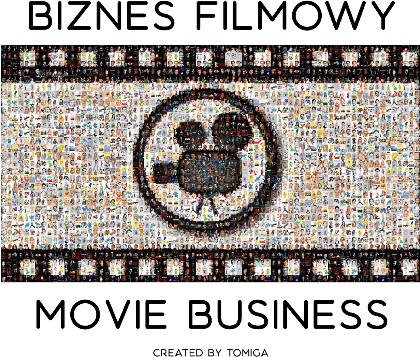 Nadruk Biznes Filmowy Logo Mozaika - Przód