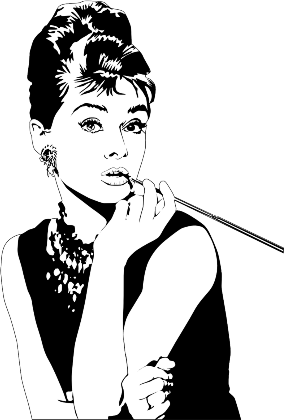 Nadruk Audrey Hepburn - Przód