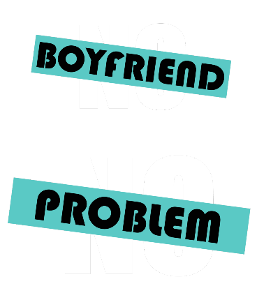 Nadruk NOboyfriendNoproblem - Przód