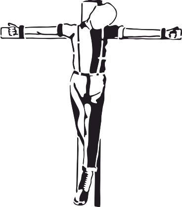 Nadruk skinhead  biała agnostic front crucified - Przód