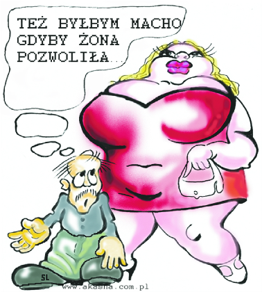 Nadruk też byłbym macho - Przód