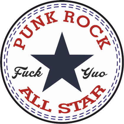 Nadruk punk rock all star - Przód