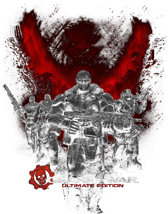 Nadruk gears of war 3 - Przód